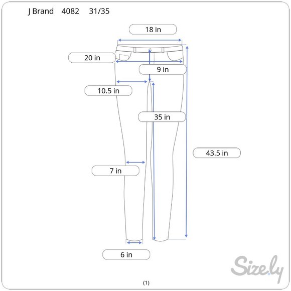 J Brand Skinny Jeans 31/33 - Picture 6 of 6